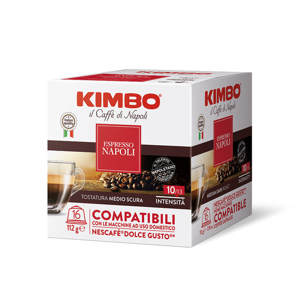 Kimbo Espresso Napoli Capsule Compatibili Con Le Macchine Nescafe Dolce Gusto* 30 X 7 G