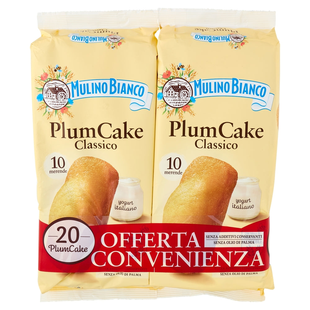 Mulino Bianco Plumcake Merenda Con Yogurt Italiano 20 Pezzi 660 G