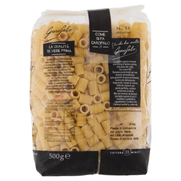 Garofalo Ditaloni 53 Pasta Di Gragnano Igp 500 G