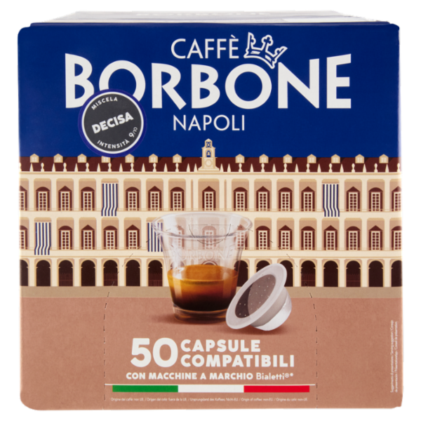 Caffe Borbone Miscela Decisa Capsule Compatibili Con Macchine A Marchio Bialetti* 50 X 6 G
