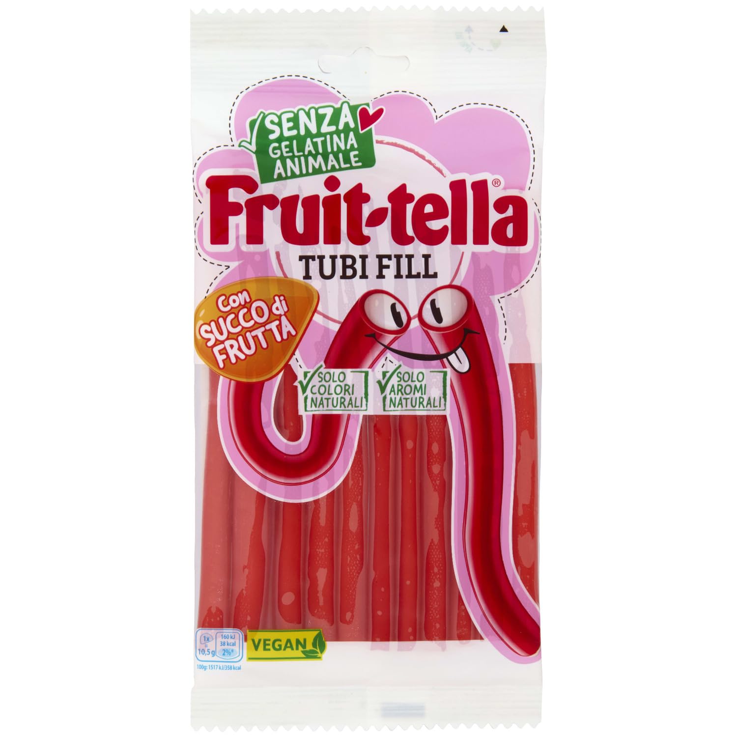 Fruit Tella Tubi Fill 125 G