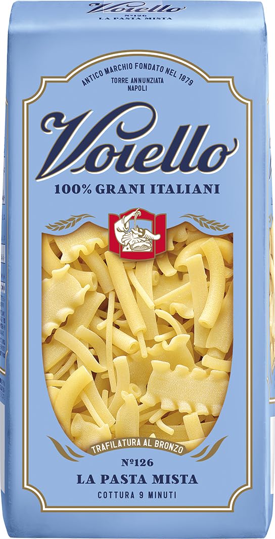 Voiello Pasta La Pasta Mista N126 Grani 100 Italiani Trafilata Bronzo 500G