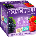 Bonomelli Infusi Fruttosi 100 Naturali Uva Nera E Fragola 12 Filtri 24 G