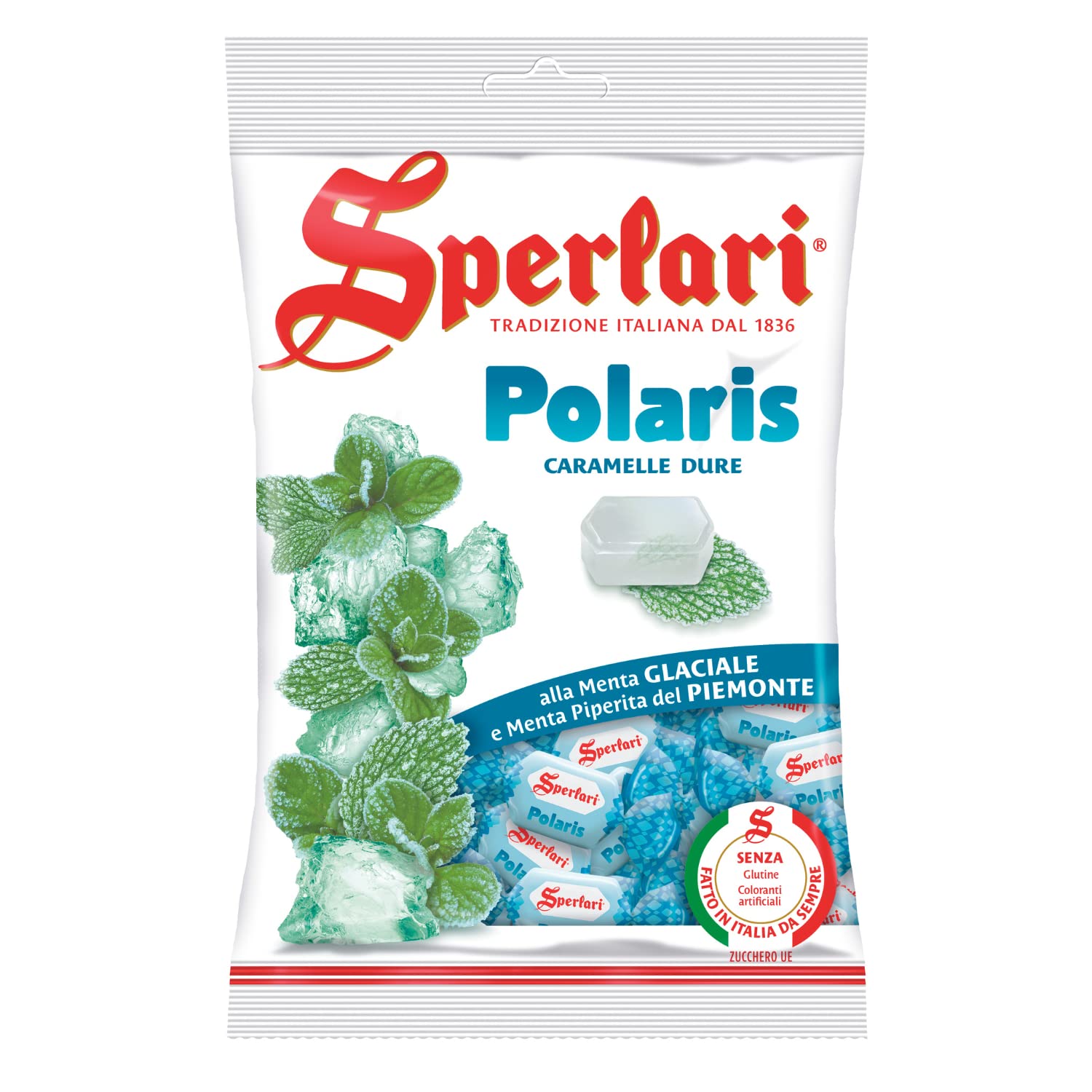Sperlari Polaris Caramelle Dure Alla Menta Glaciale E Menta Piperita Del Piemonte 200 G
