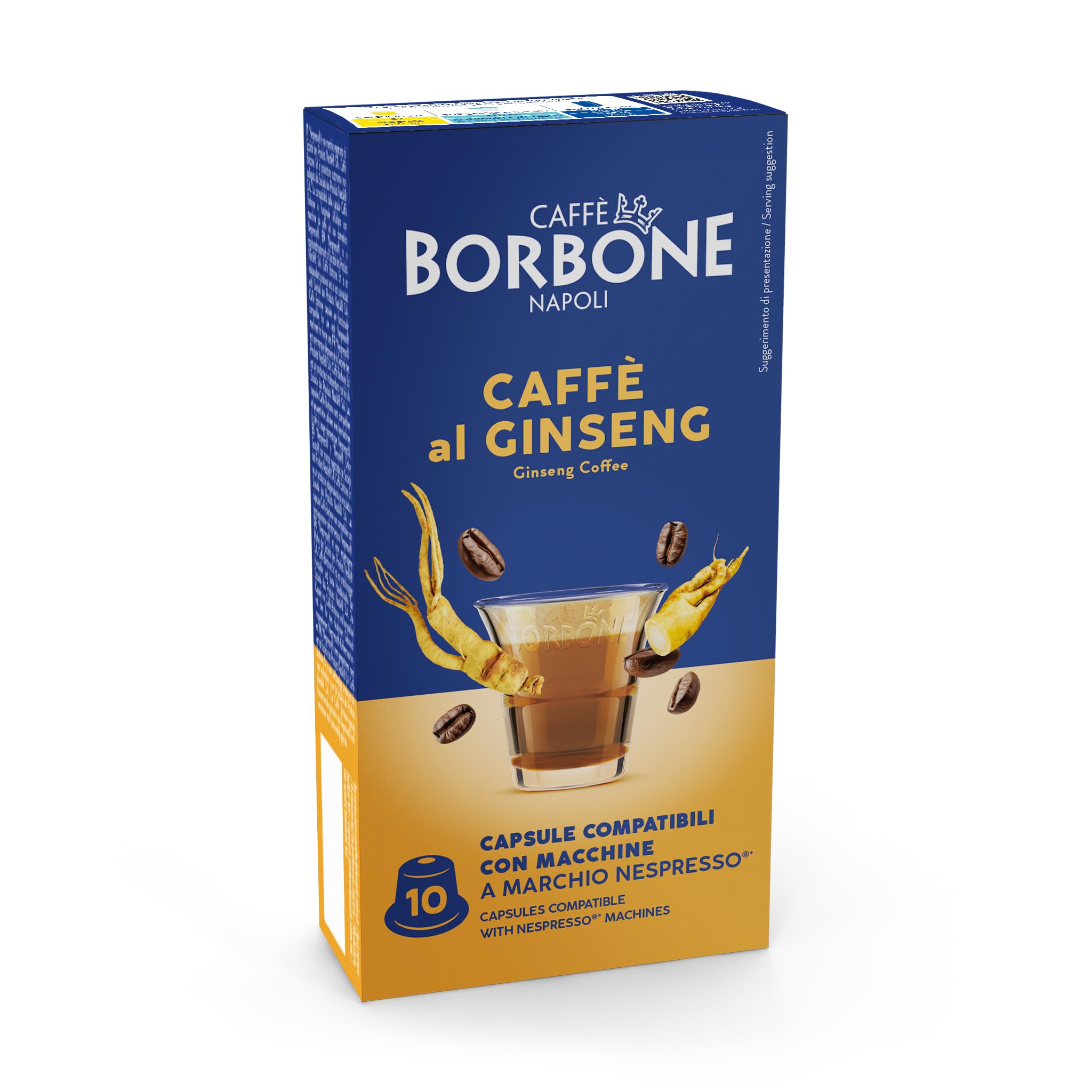 Caffe Borbone Caffe Al Ginseng Capsule Compatibili Nespresso* 10 X 6 5 G