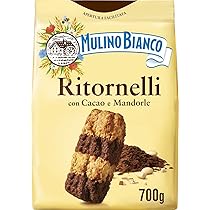 Mulino Bianco Ritornelli Biscotti Con Cacao E Mandorle 700G