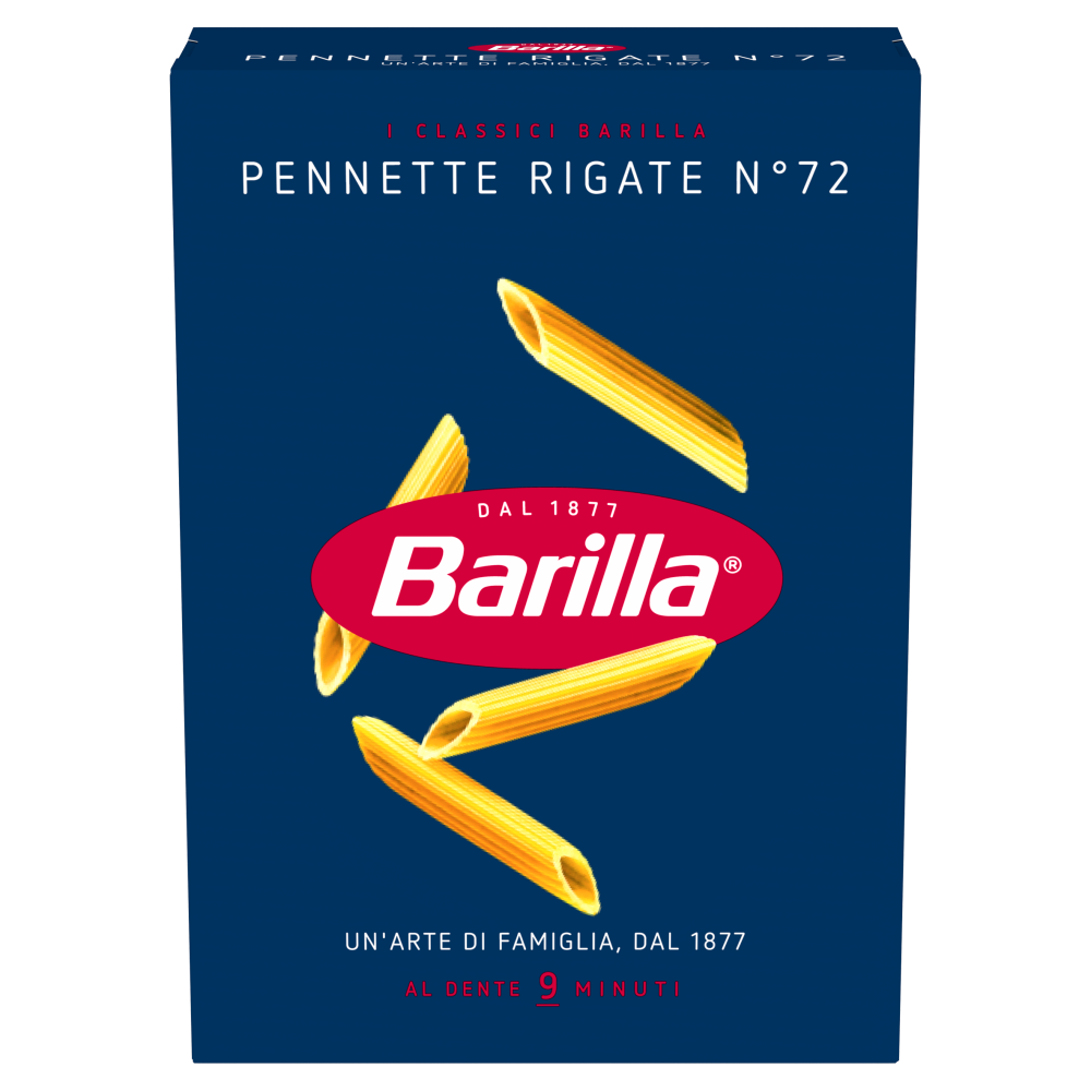 Barilla Pasta Pennette Rigate N 72 500G