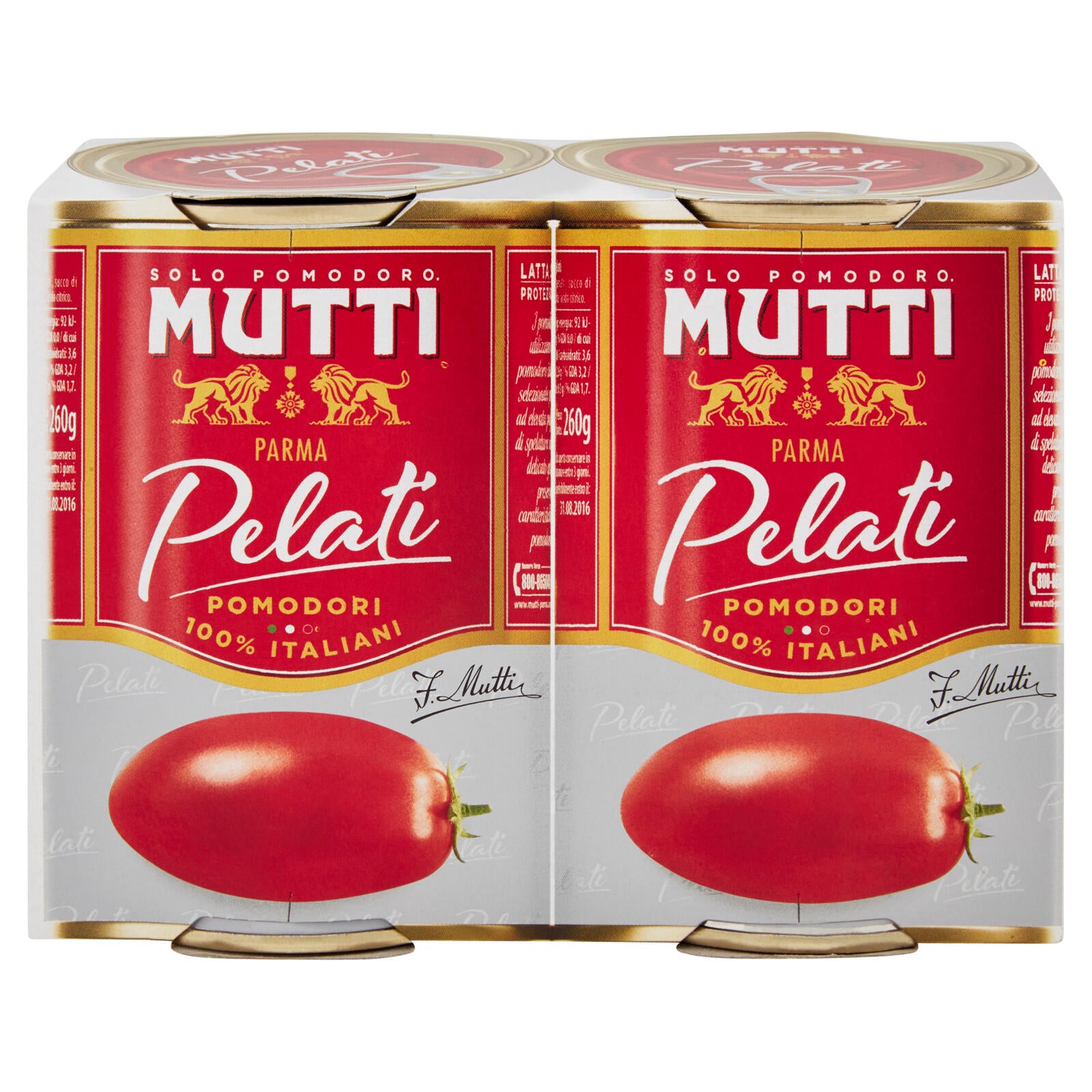 Mutti Pelati 2 X 400 G