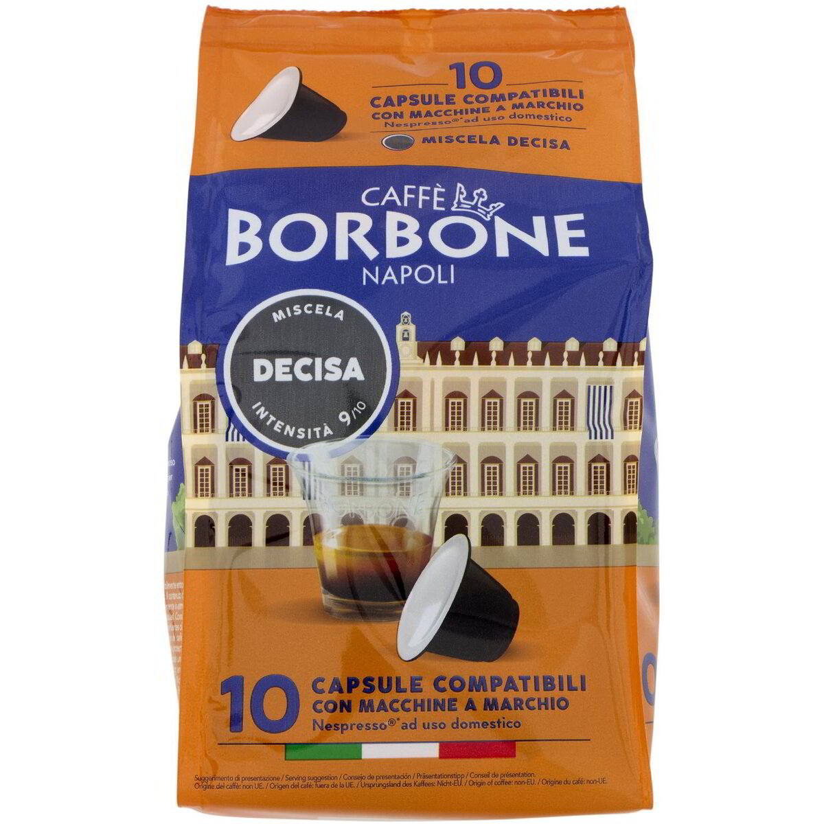 Caffe Borbone Miscela Decisa Capsule Compatibili Nespresso* Ad Uso Domestico 10 X 5 G