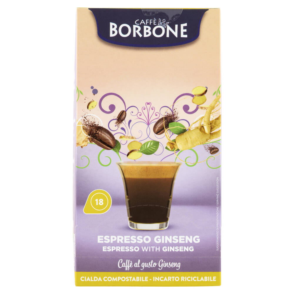 Caffe Borbone Espresso Ginseng Cialda Compostabile 18 X 7 G