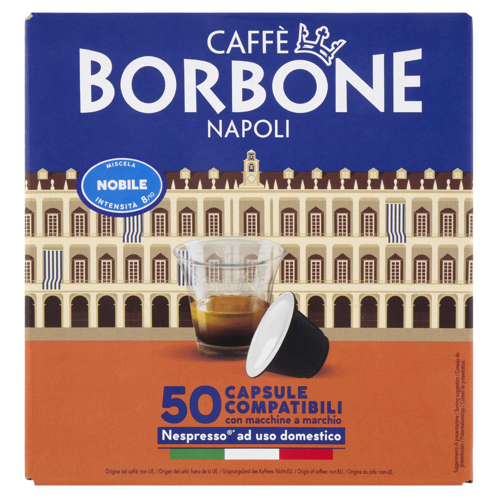 Caffe Borbone Miscela Nobile Capsule Compatibili Nespresso* Ad Uso Domestico 50 X 5 G
