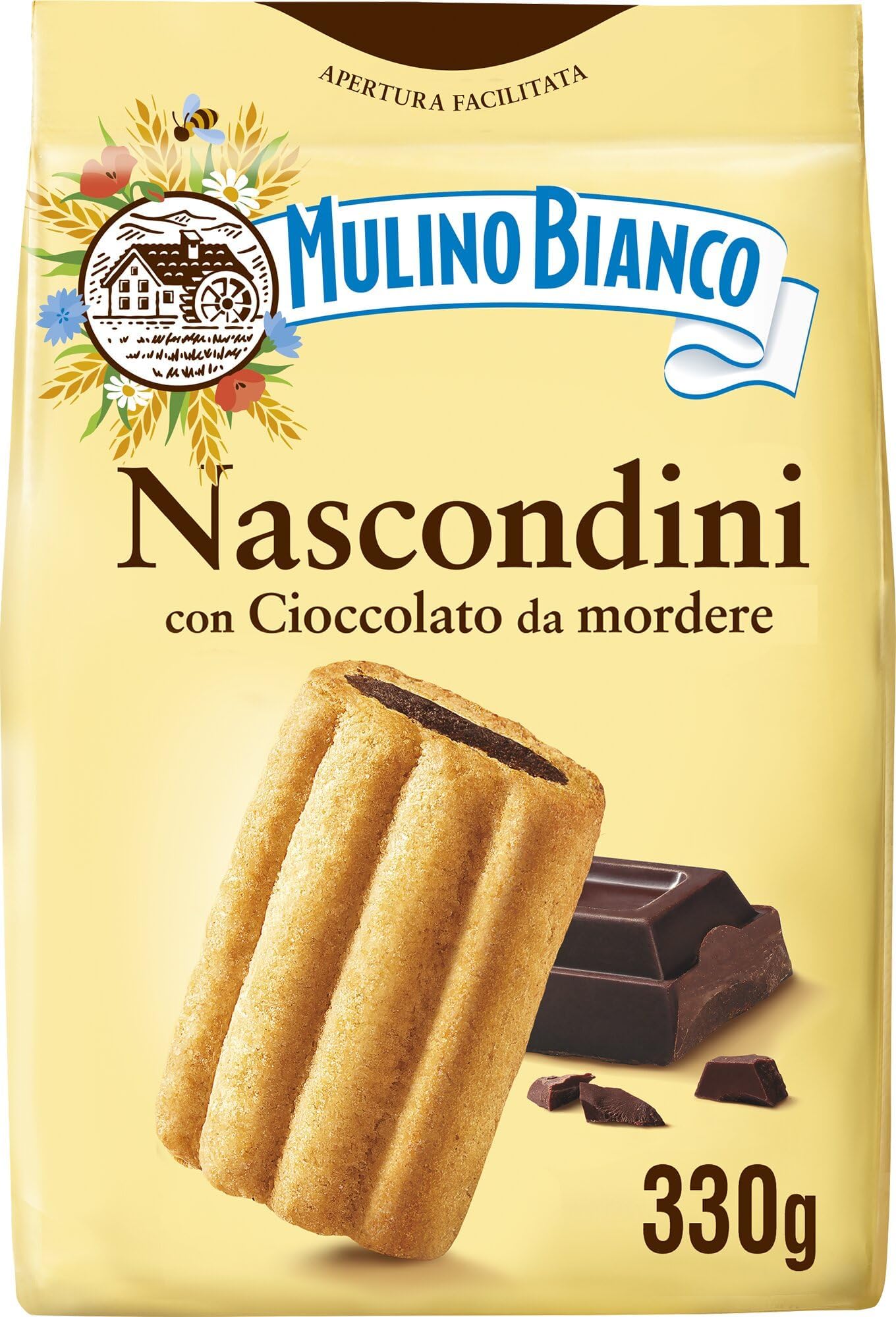 Mulino Bianco Nascondini Biscotti Con Cioccolato Da Mordere 330G
