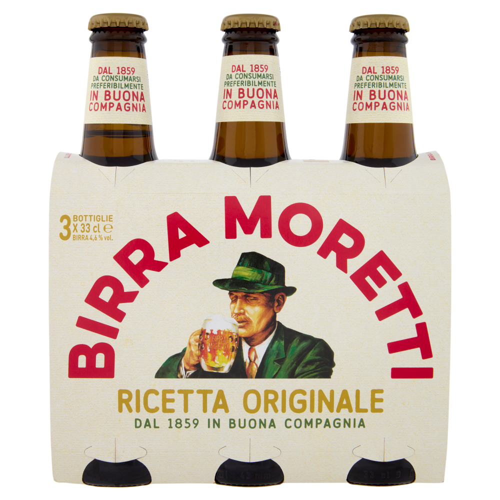 Birra Moretti Ricetta Originale 3 X 33 Cl