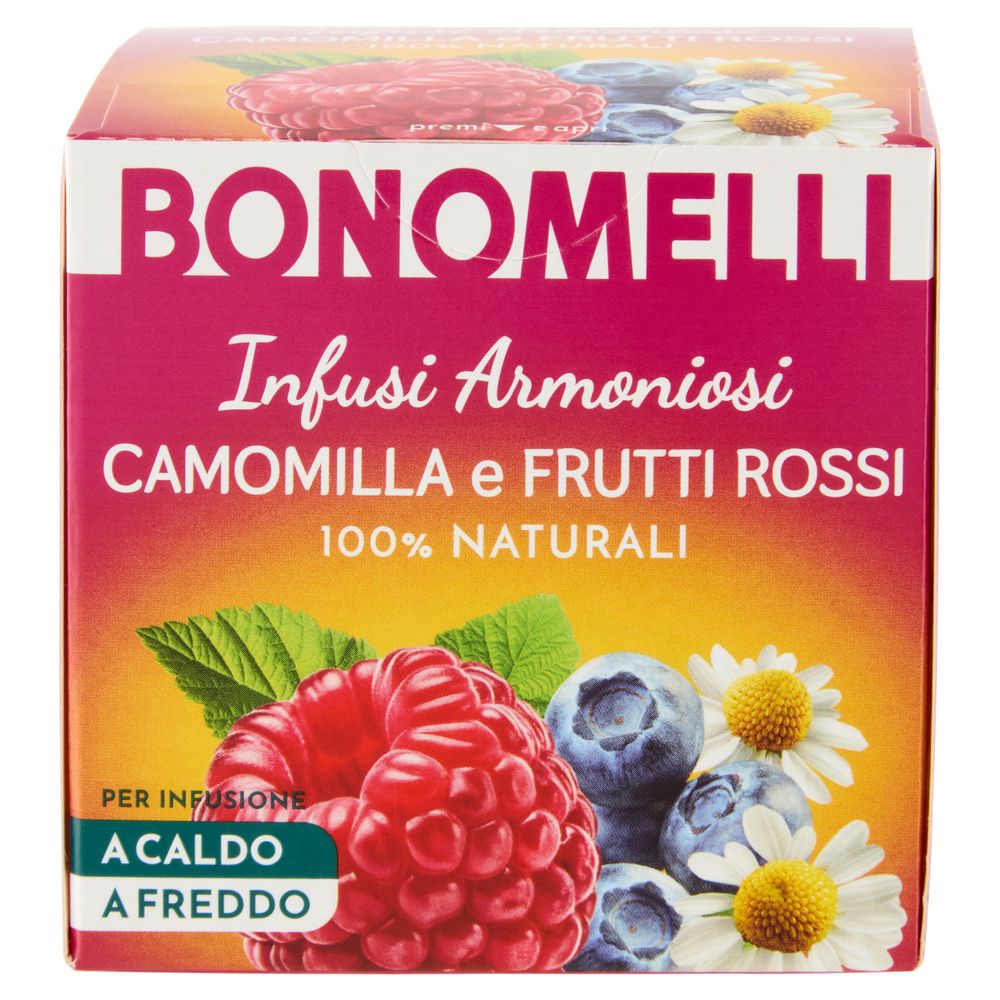 Bonomelli Infusi Armoniosi 100 Naturali Camomilla E Frutti Rossi 12 Filtri 24 G