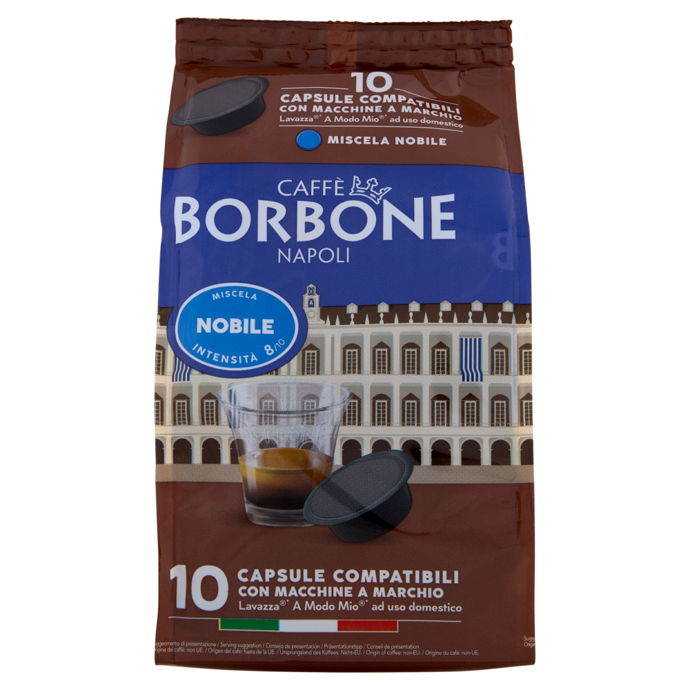 Caffe Borbone Miscela Nobile Capsule Compatibili Lavazza* A Modo Mio* Ad Uso Domestico 10 X 7 2 G