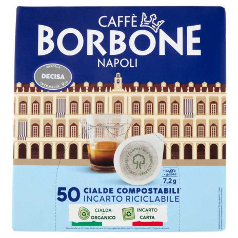 Caffe Borbone Miscela Decisa Cialde Compostabili* 50 X 7 2 G