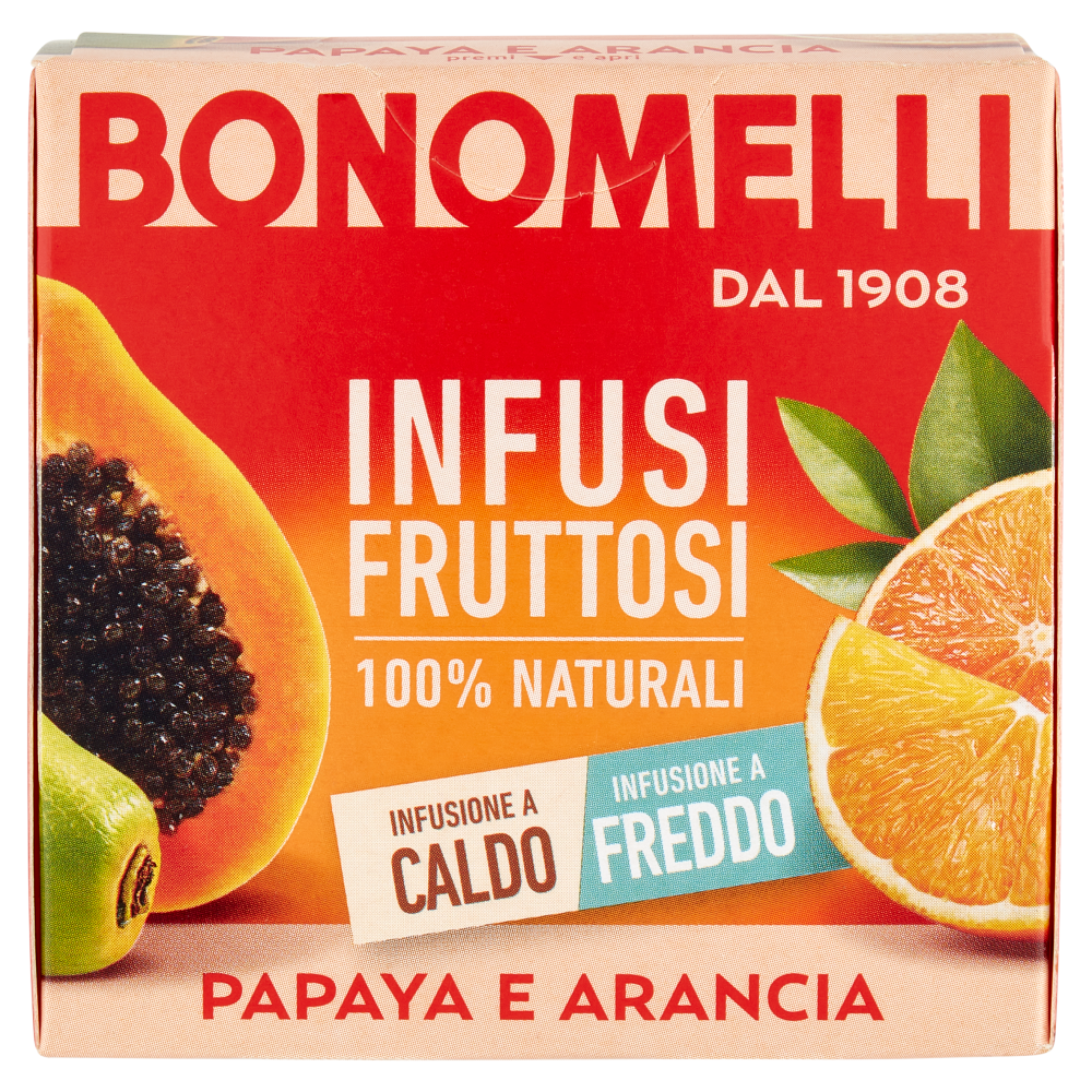 Bonomelli Infusi Fruttosi 100 Naturali Papaya E Arancia 12 Filtri 24 G
