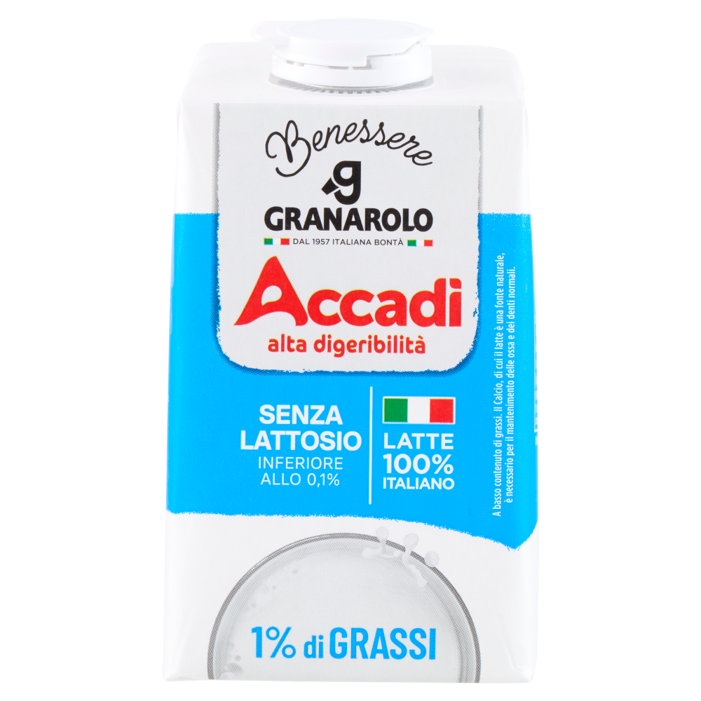 Granarolo Benessere Accadi Senza Lattosio 1 Di Grassi 500 Ml