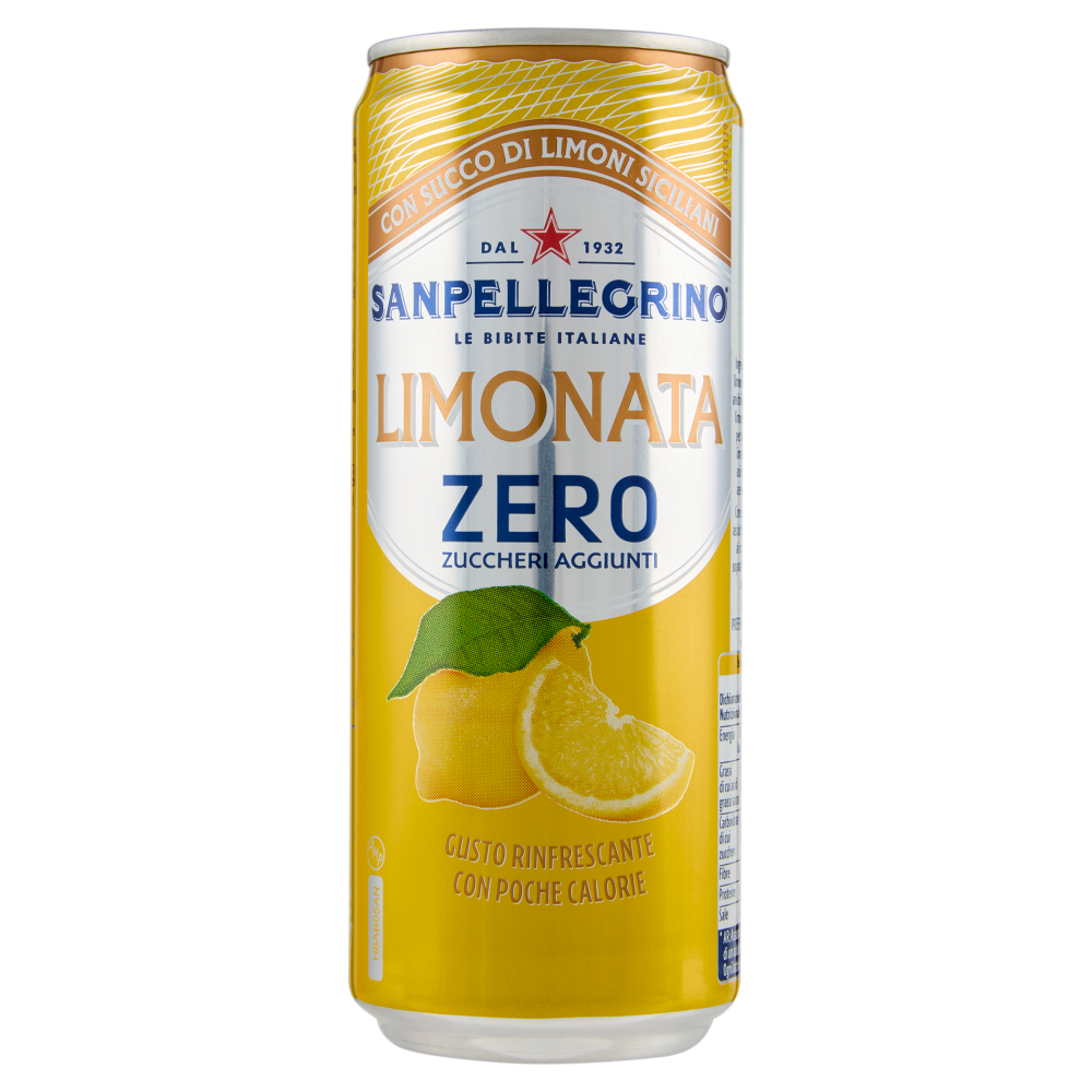 Bibite Sanpellegrino Bevande Gassate Naturali Limonata Lattina 33Cl