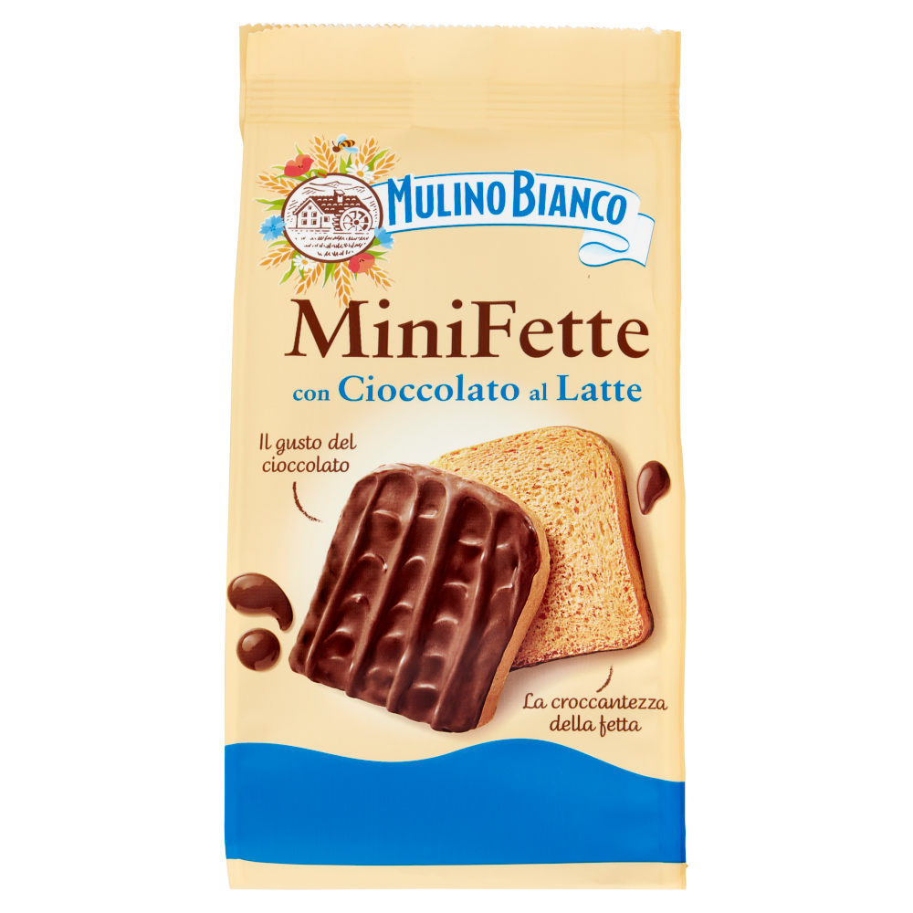 Mulino Bianco Mini Fette Con Cioccolato Al Latte 110G