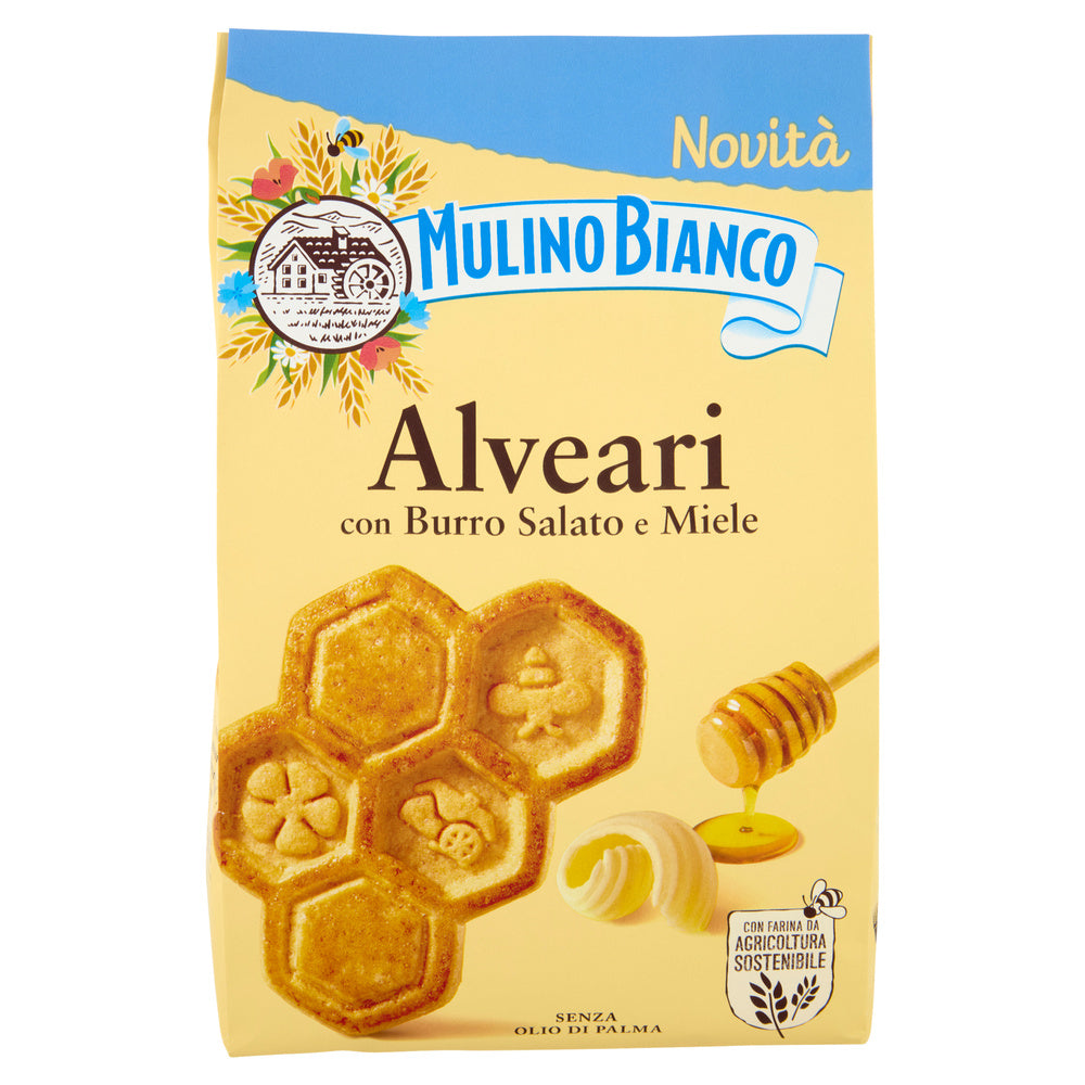 Mulino Bianco Alveari Biscotti Con Burro Salato E Miele 300G