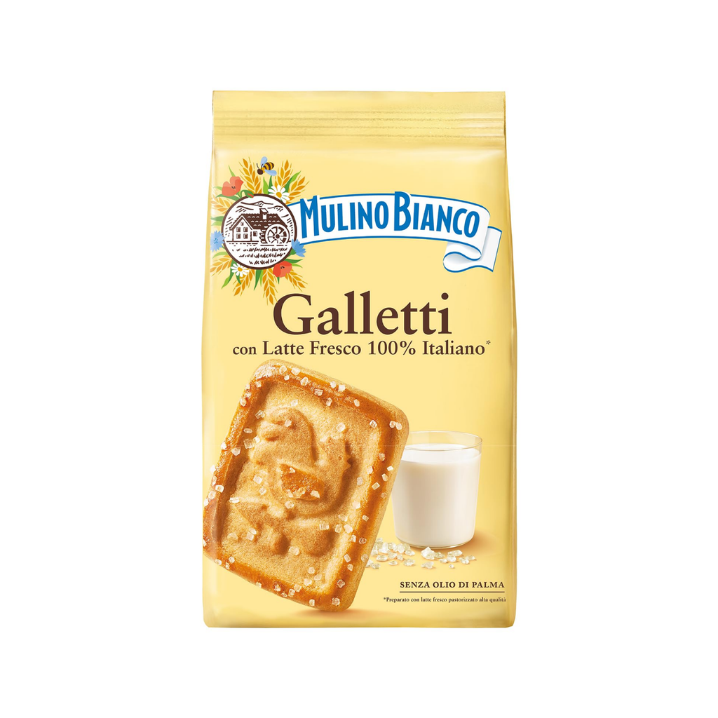 Mulino Bianco Galletti Biscotti Con Latte Fresco 100 Italiano 350G