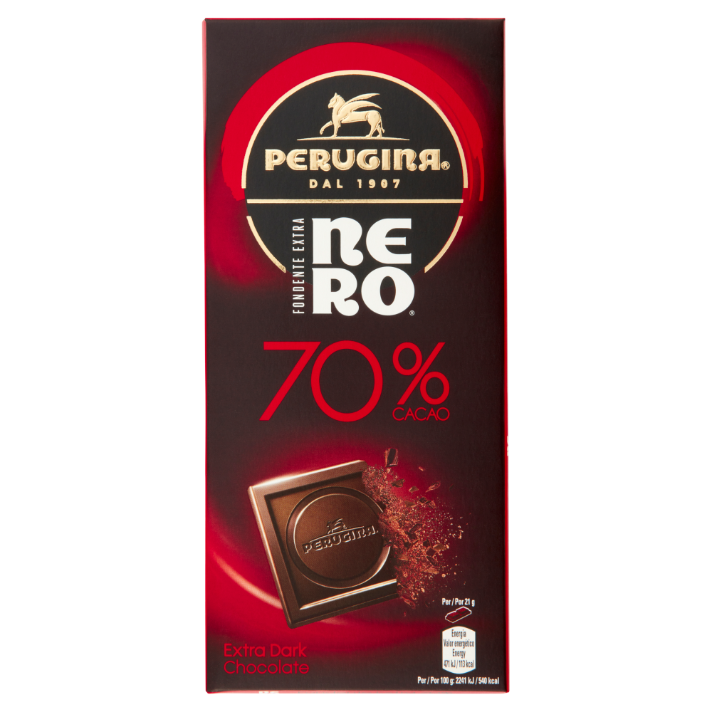 Perugina Nero Fondente Extra 70 Tavoletta Cioccolato Fondente 85G