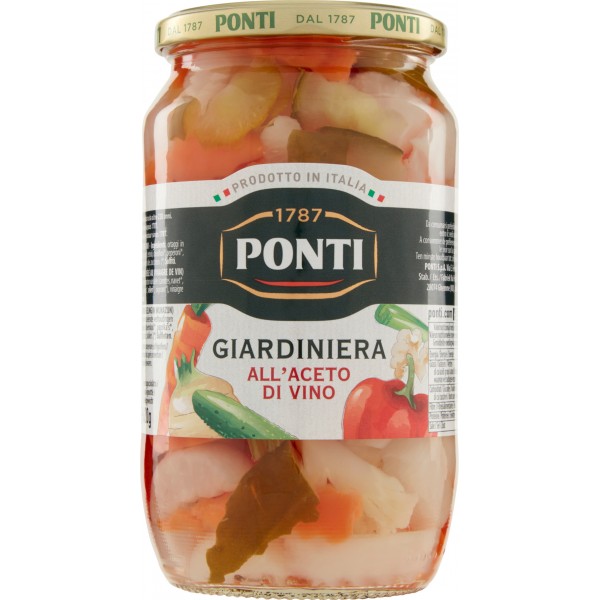 Ponti Giardiniera Allaceto Di Vino 700 G